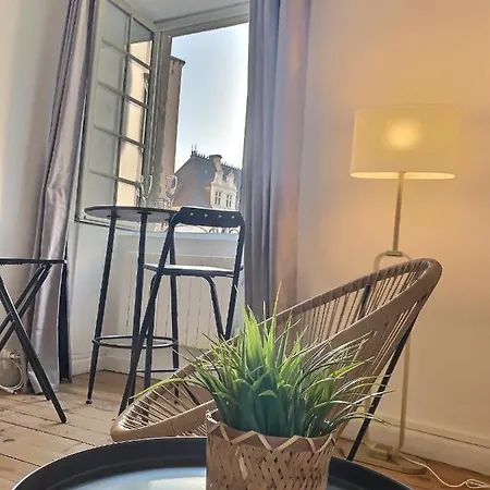 Vue Magique Sur Le Chateau Dans Un Quartier Populaire Pau Exterior photo